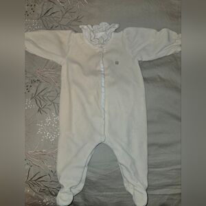 Soft Cream Kids Footie Pajamas